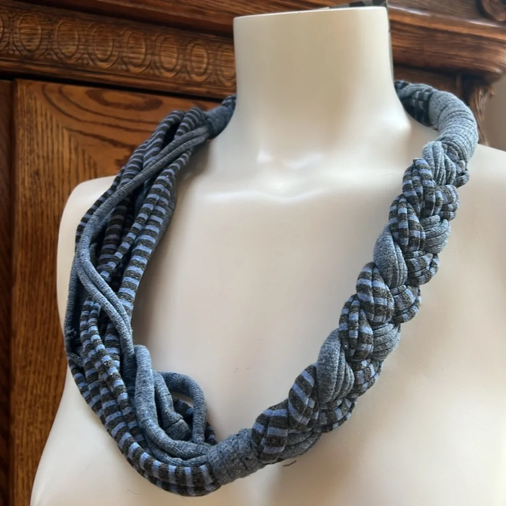 scarf necklace braided whimsy cottagecore accessories made in Guatemala